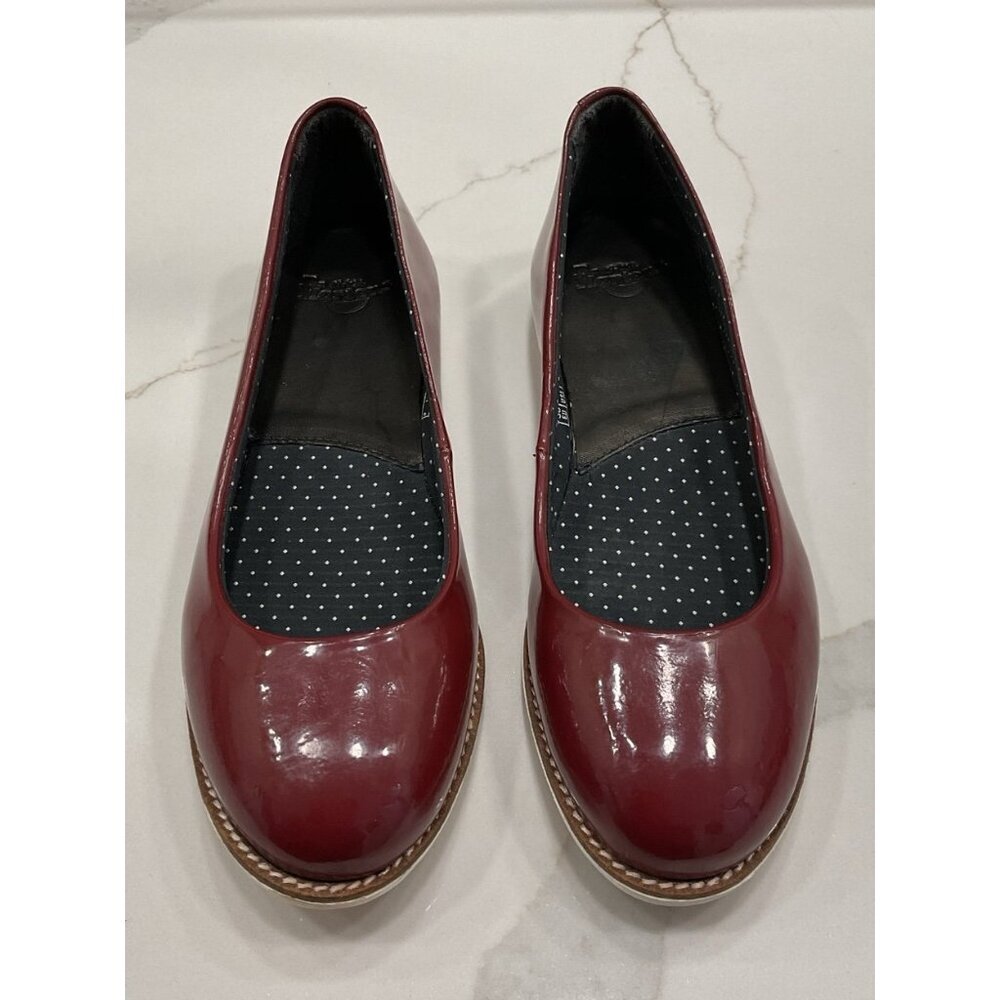 Dr. Marten Patent Leather Red Ballet Flats Size 7